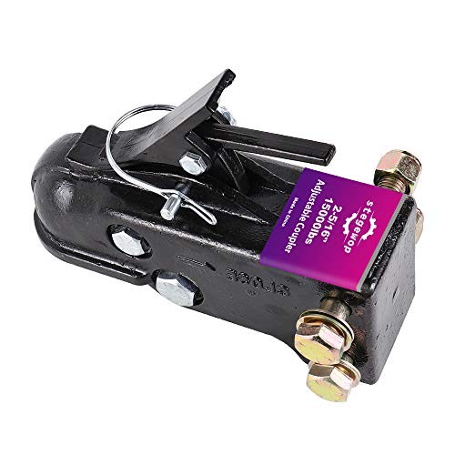 2-5/16" Heavy Duty Adjustable Trailer 15000LBS 2-5/16"Ball Adjustable Black