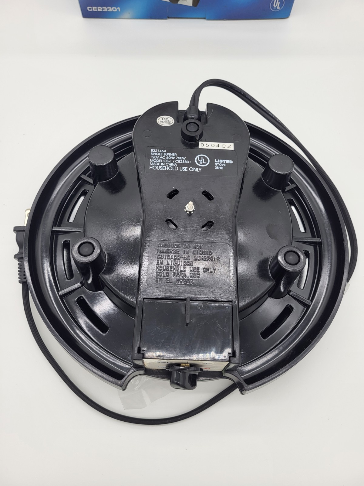 Continental Electric Single BURNER Buffet Midel New Open Box