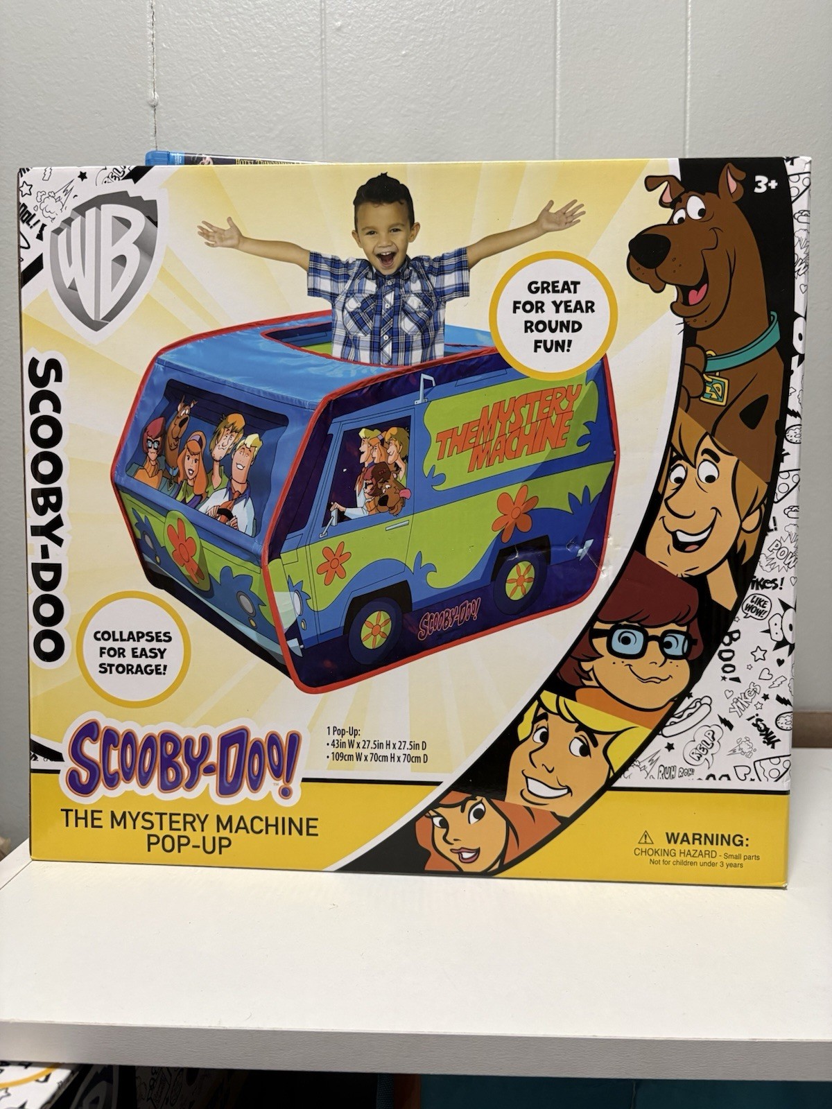 *NEW* WB Scooby Doo Mystery Machine Pop-up, Sunny Days Play Tent