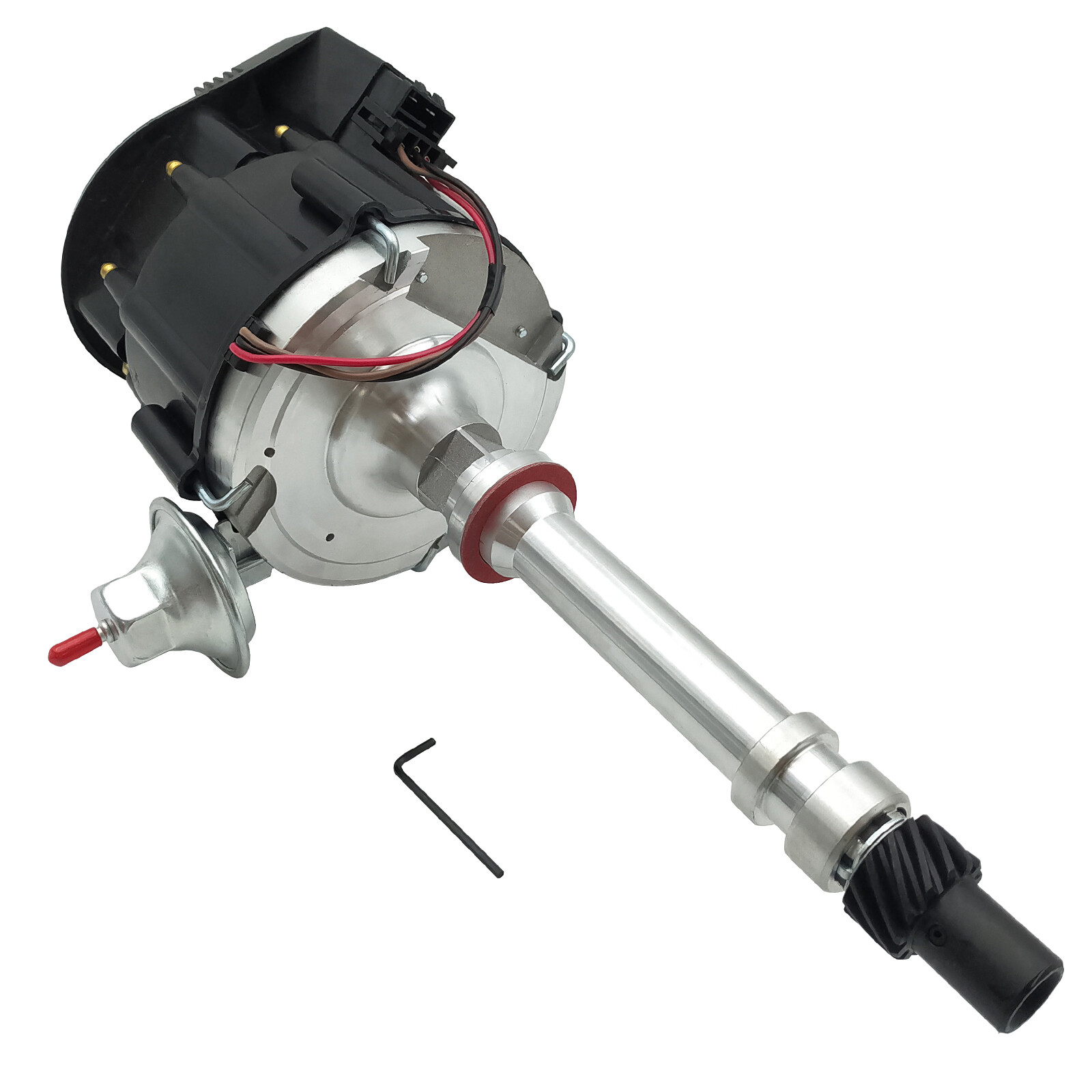 SBC BBC Chevy HEI Distributor Black Cap 65K Volt Coil - 283 305 350 396 427 454