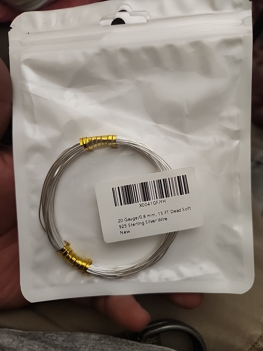 20 Gauge/0.8 mm, 15 FT Dead Soft 925 Sterling Silver Jewelry Wire 20 Gauge