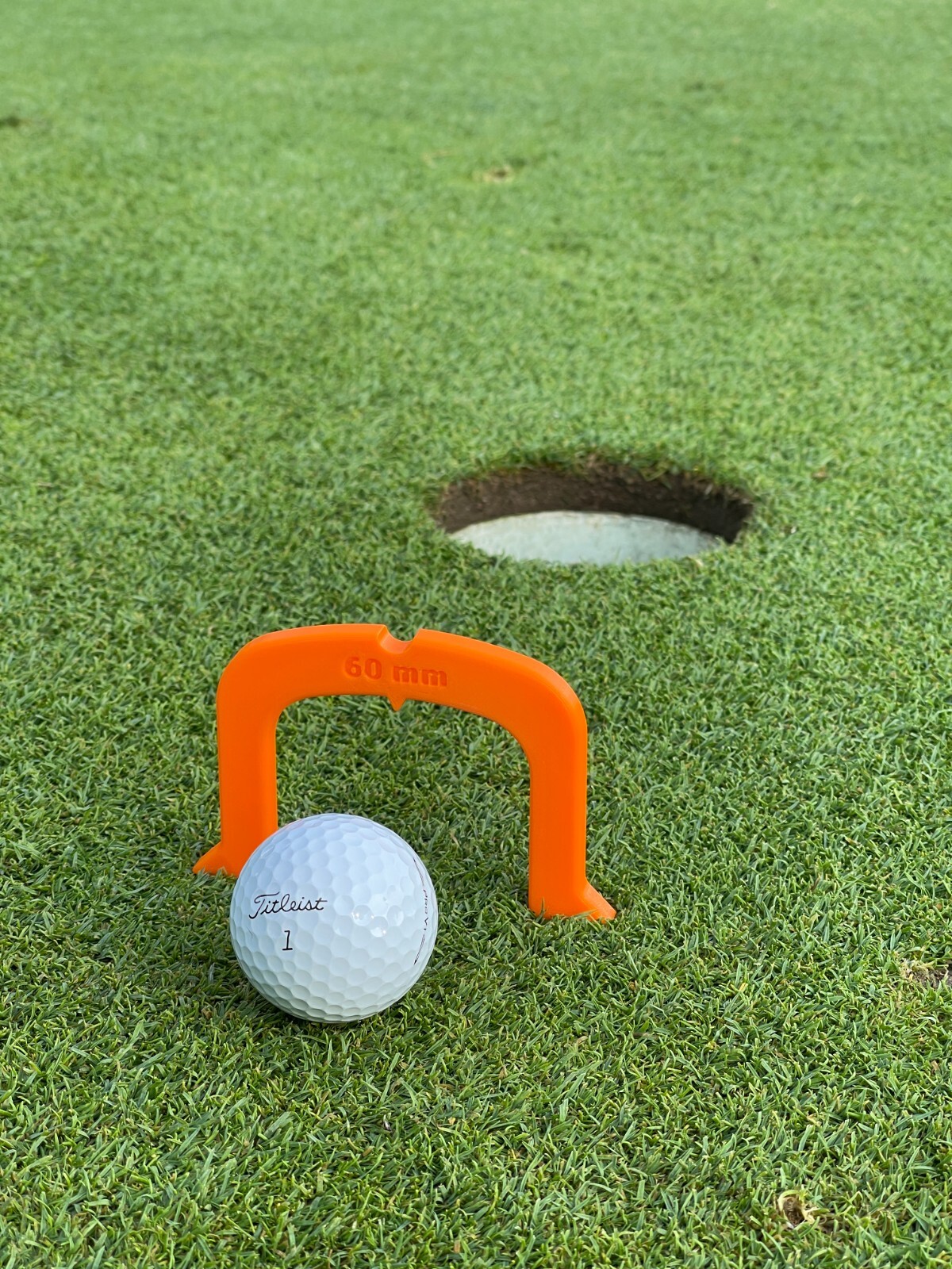 Putter Gate - 2 Pack - Putting Practice Aid - Alignment Tool - Orange