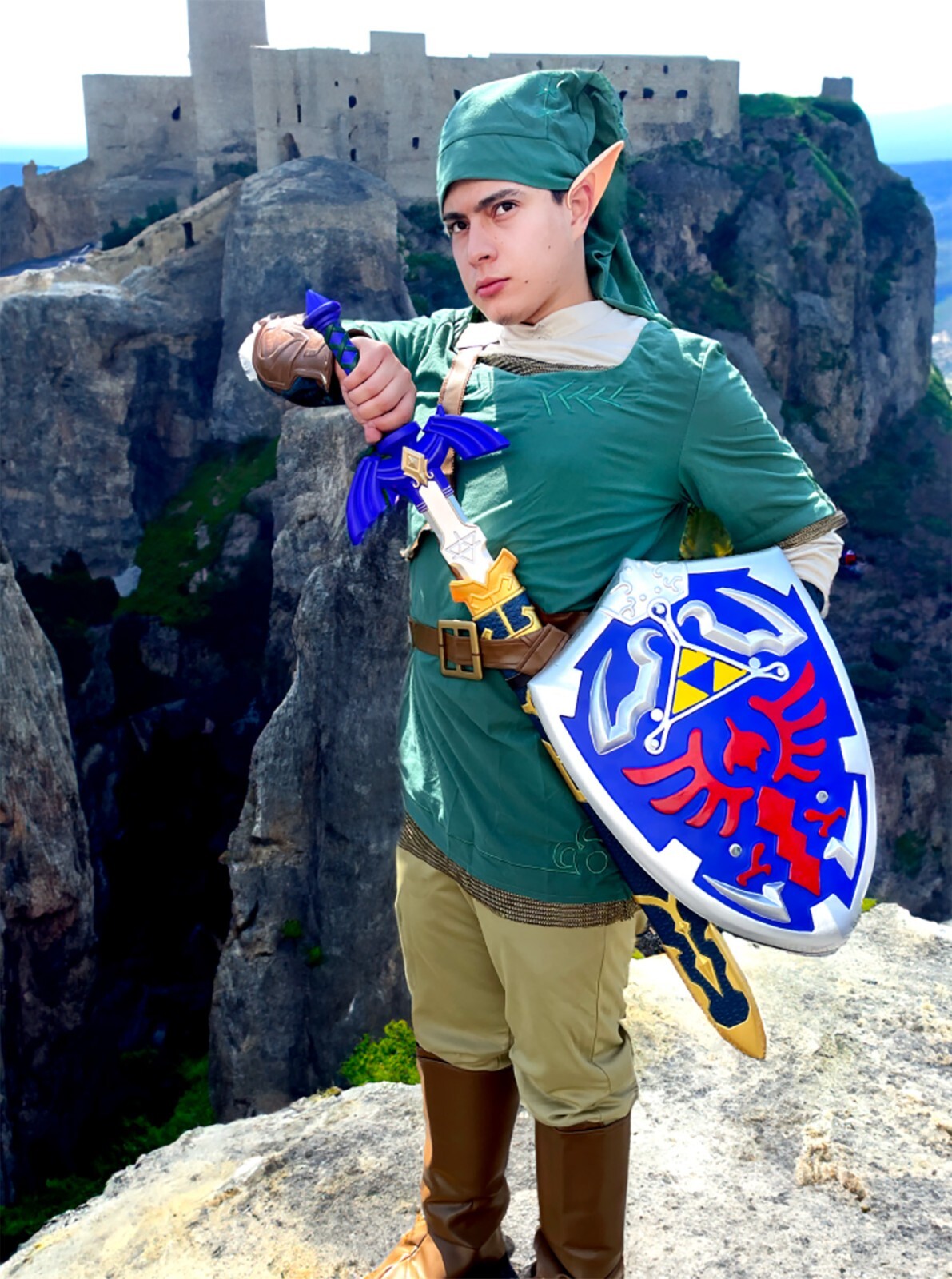 37" Link's Foam Master Sword with Plastic Scabbard for Cosplay