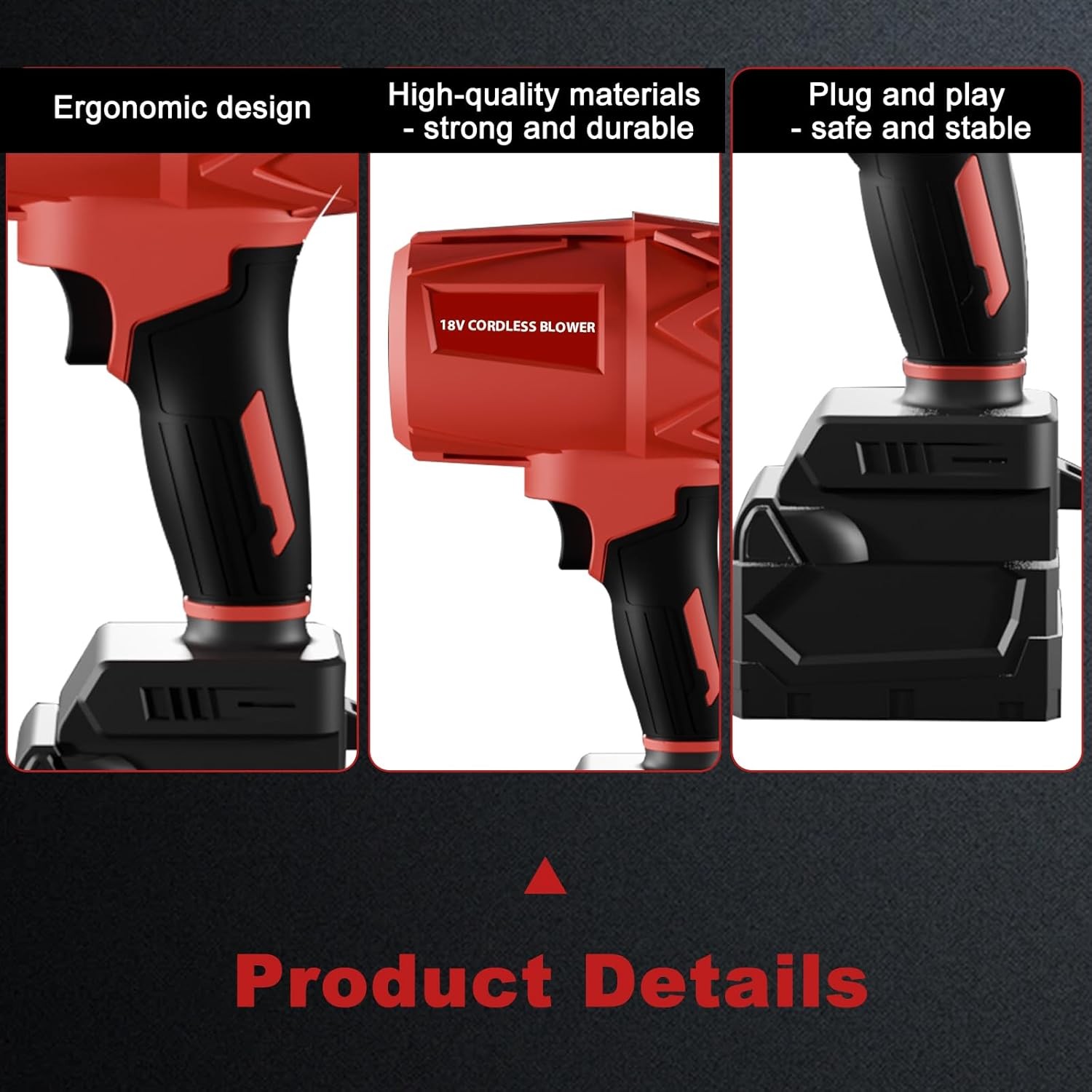 Small Handheld Leaf Blower Cordless Fit for MilWaukee M18 Battery,125-MPH430-CFM
