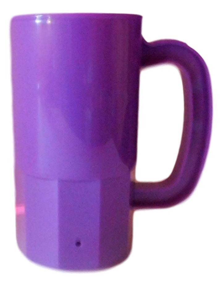 2- 14 ounce Small Mugs Purple and Pink Made in USA Great for small hands