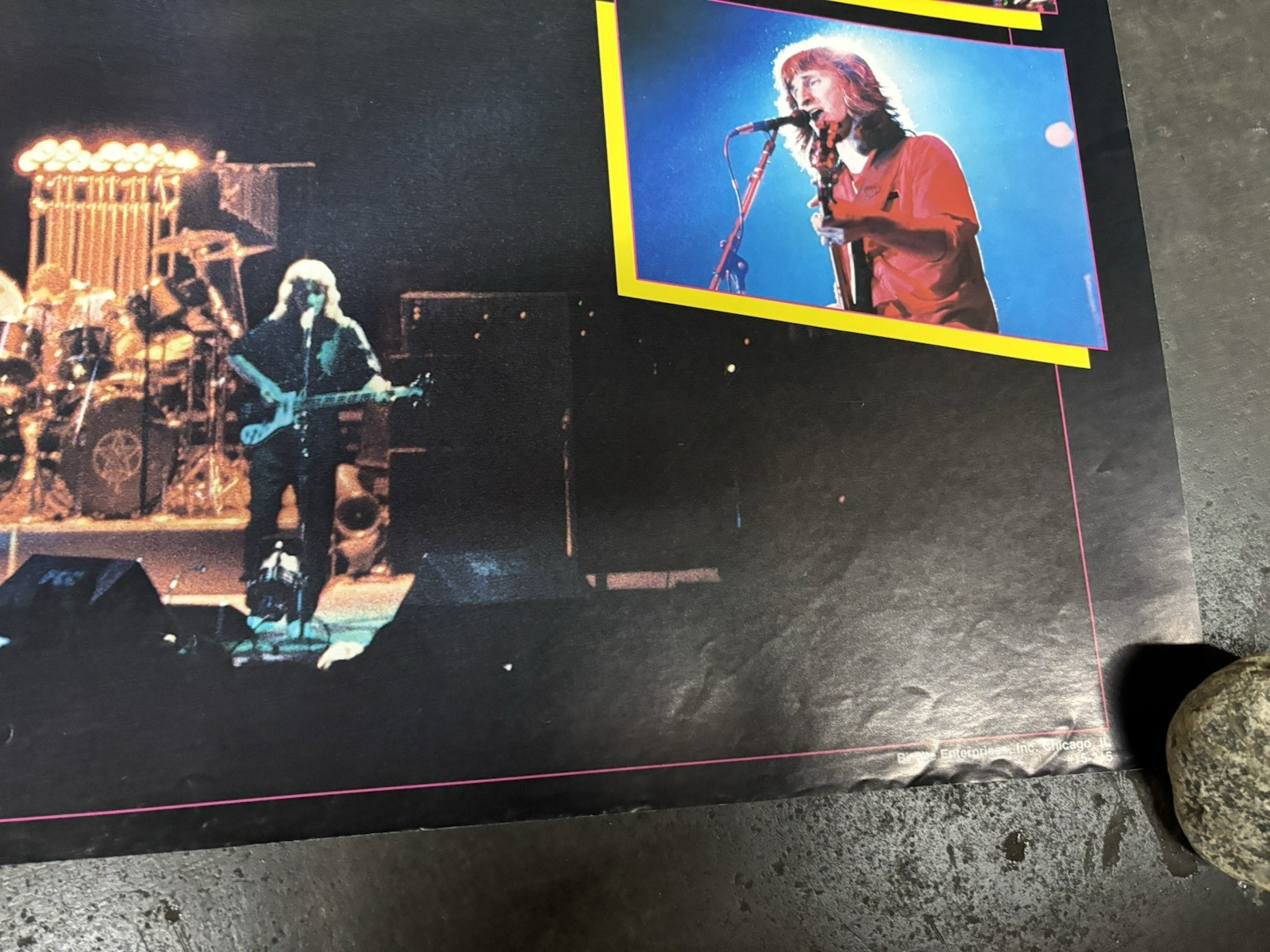 RUSH collage 1982 Canadian Rock Poster Vintage C2896