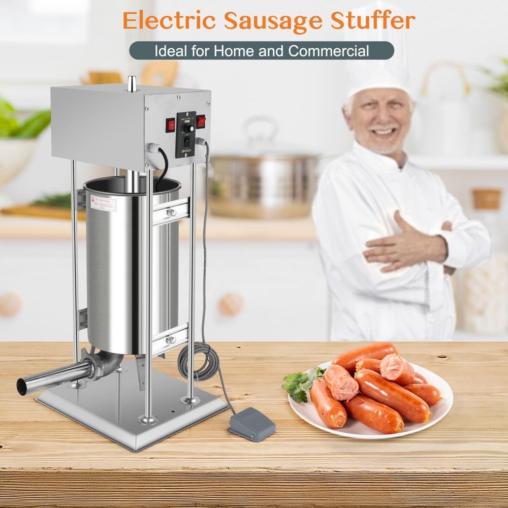 Commercial Electric Sausage Stuffer 15L Stainless Steel Meat Food Maker Machine