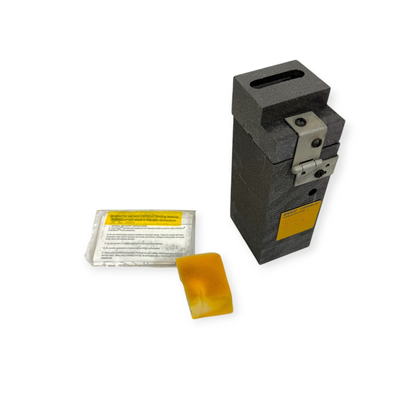 Erico Cadweld HSC2Q Graphite Mold 4/0 Concentric to Steel Pipe Flat Surface 115