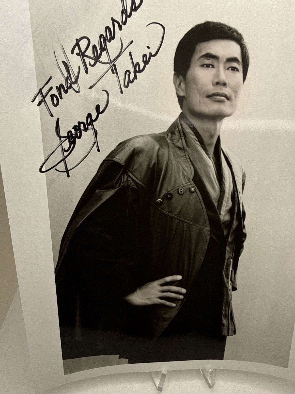 STAR TREK George Takei Autograph - SULU Autograph 1980's