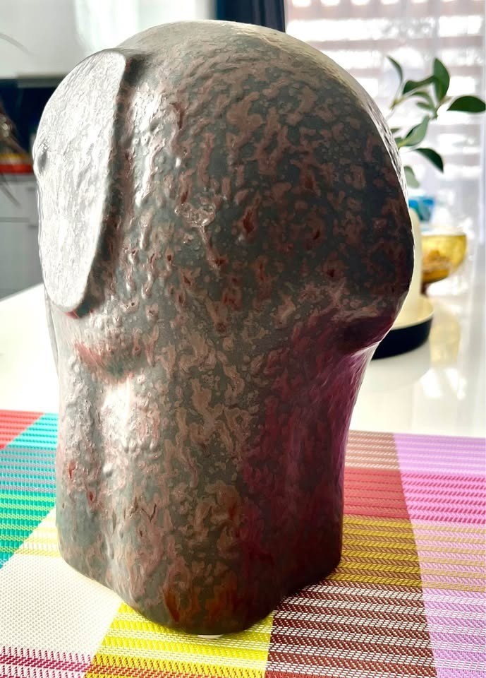 MCM Ceramic Minimalist Elephant Sculpture Vintage