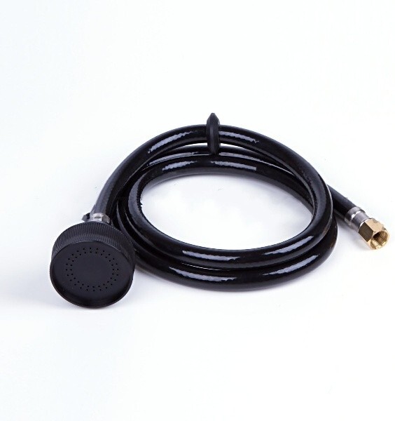 Salon Shampoo Faucet Sprayer Head Black Rubber Hose Beauty Equipment 120cm/47"