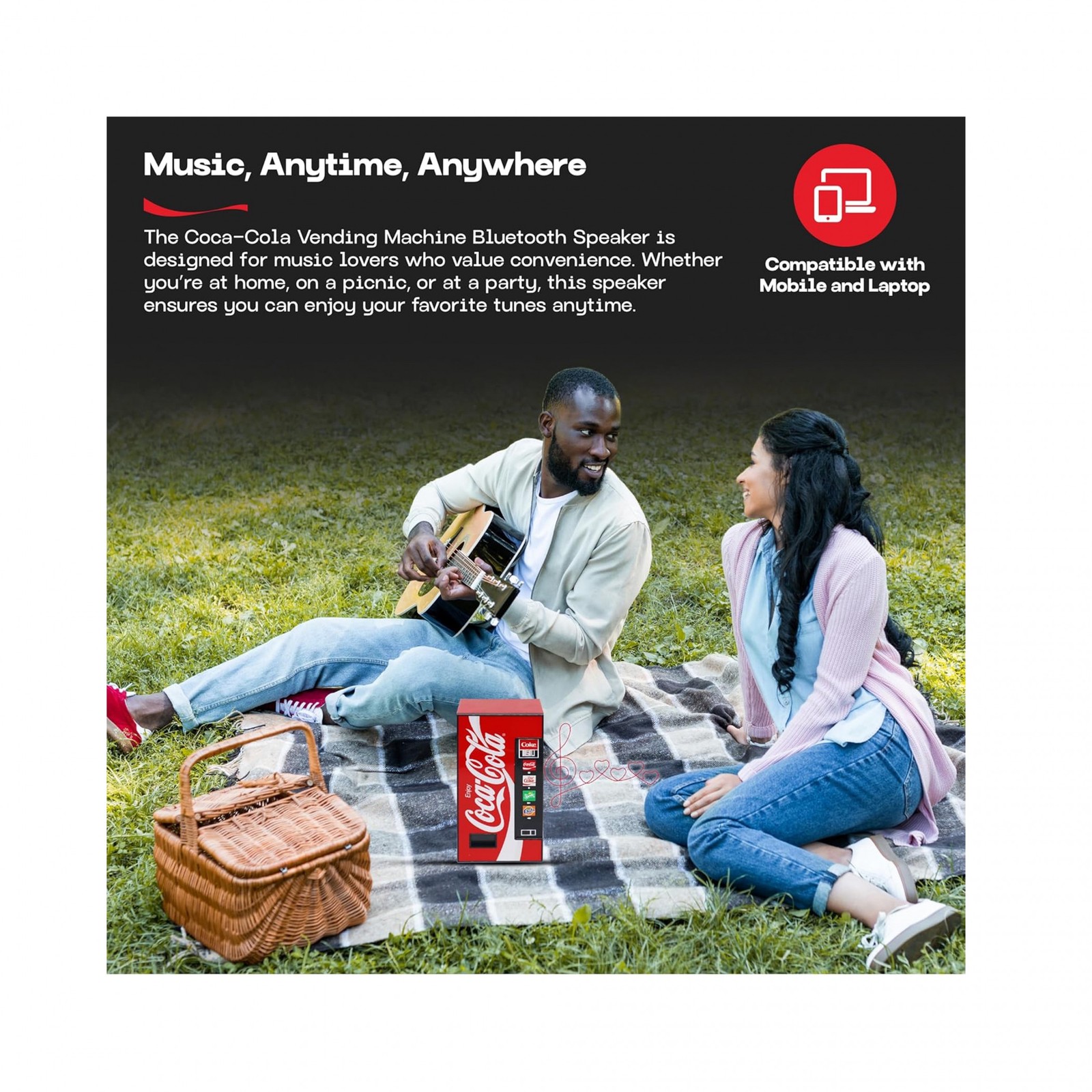 Coca-Cola Vending Machine Bluetooth Speaker Red