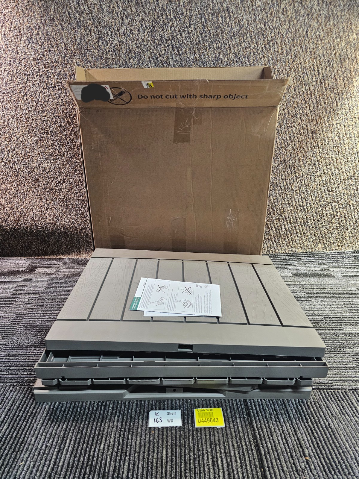 120 Gallon Outdoor Storage Deck Box Large Resin Patio Storage FTPLDB-0175