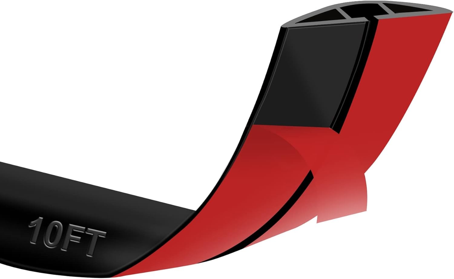 Cable Cover Protector 3 Channels Outdoor Cord Hider Wire Organizer Black 10Ft