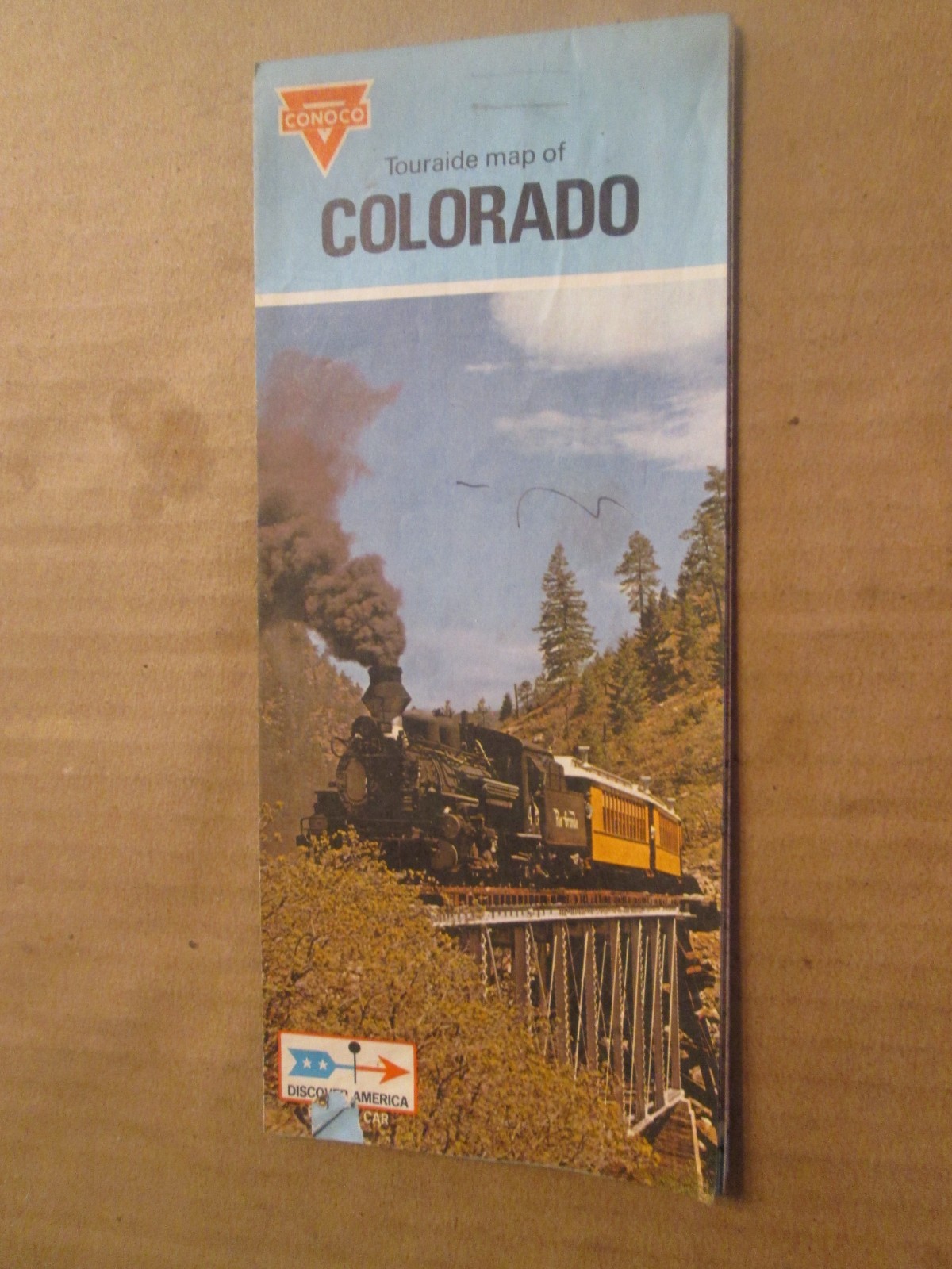 Conoco Highway Road Map of Colorado 1970