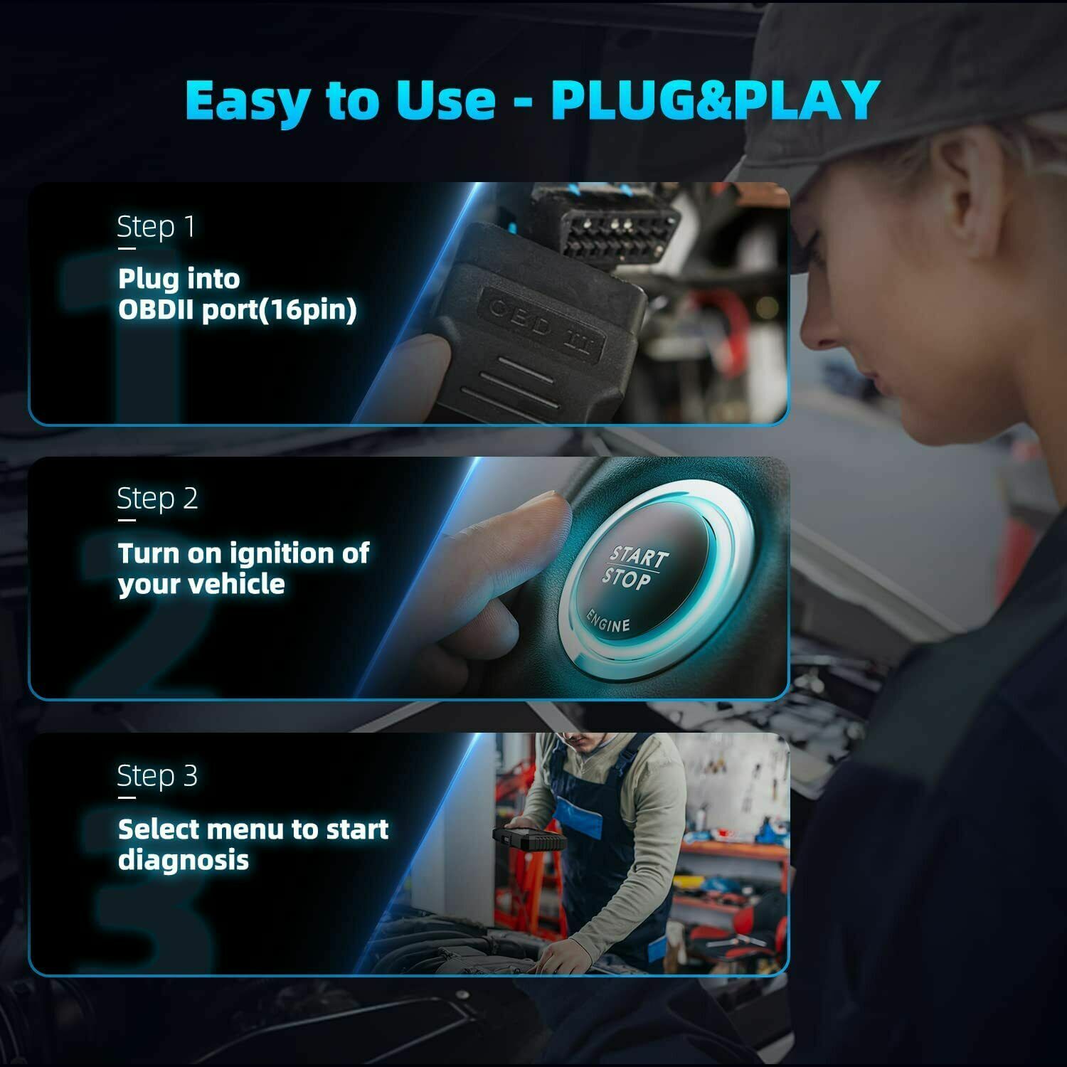 Foxwell NT301 OBD2 Scanner Code Reader OBD II Check Engine Car Diagnostic Tool