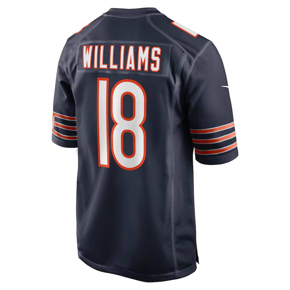 Men's Chicago Bears Caleb Williams #18 Navy Blue Stitched NWT