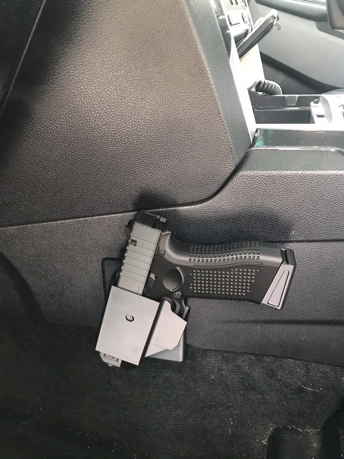 Vehicle universal Side Arm holster mount