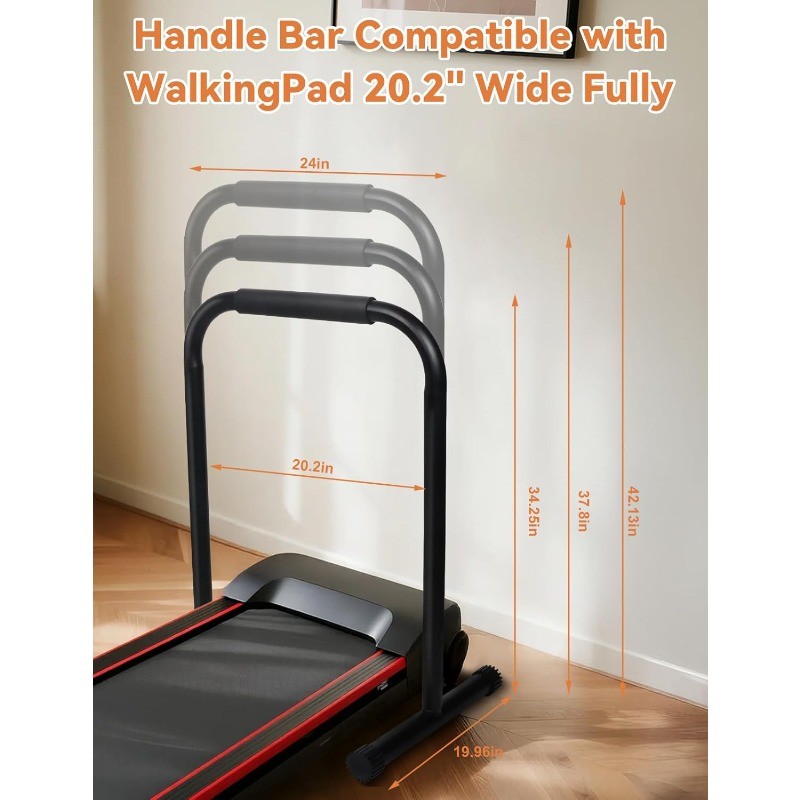 Handle Bar for Walking Pad Only, Adjustable Handrail Height from 34.2 to 42.1