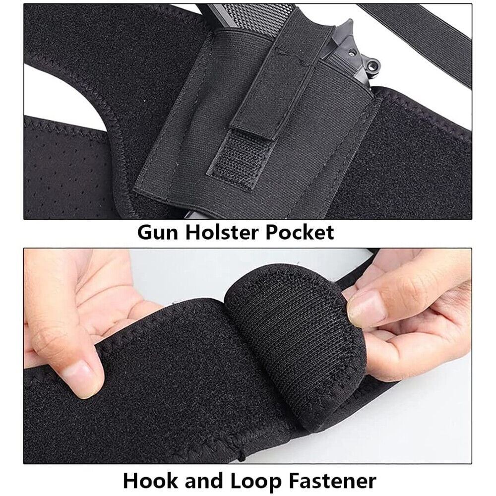 Tactical Concealed Carry Shoulder Waist Pistol Hand Gun Holder Holster Pouch US