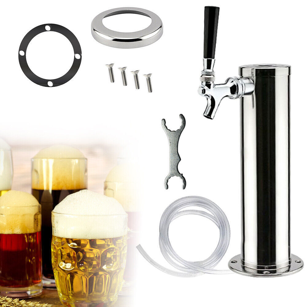 Beer Dispenser Kit Draft Beer Kegerator Tower Stainless Steel Beer Dispenser