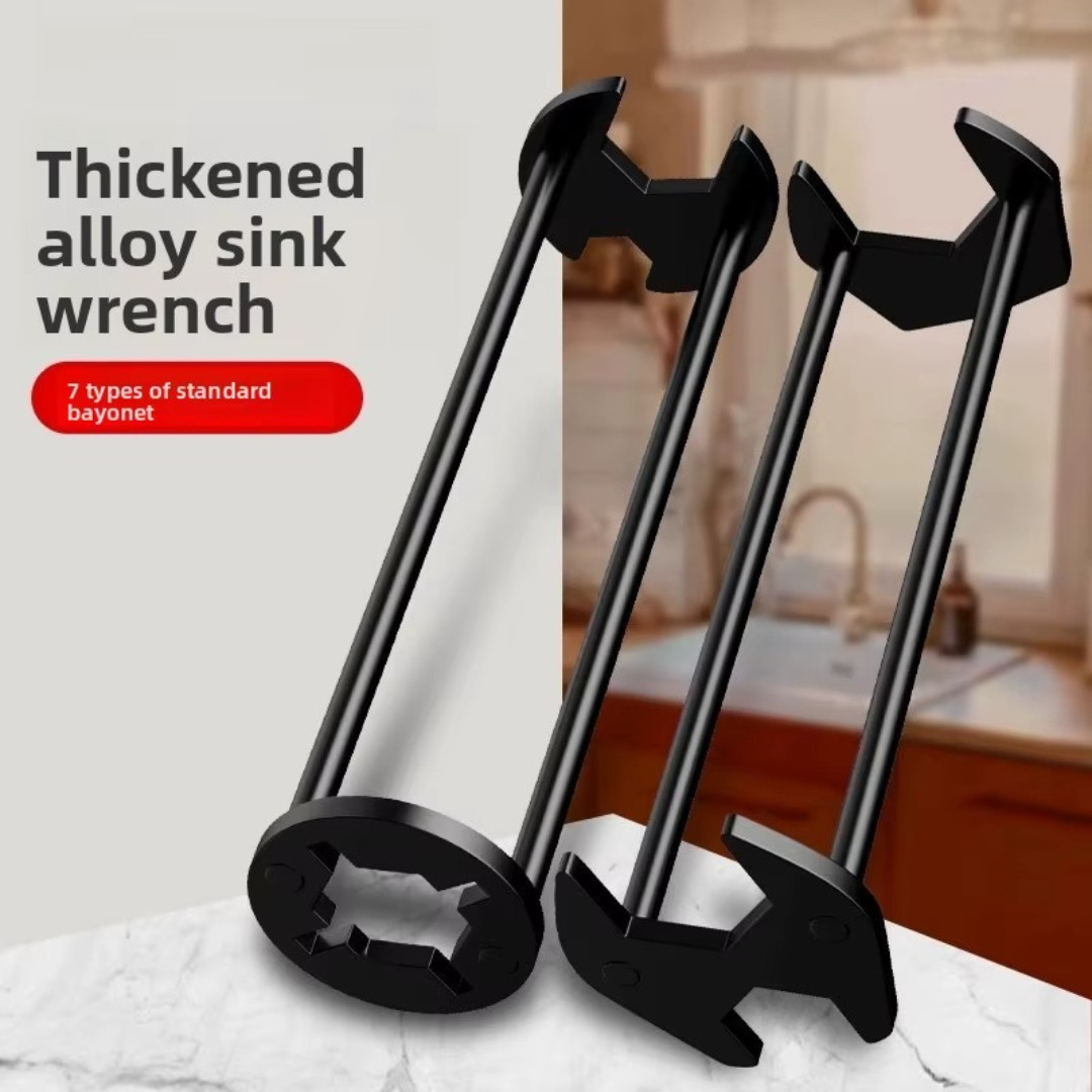 Multifunctional Sink Wrench Set, 2-Pack Basin and Faucet Wrench Tool with Fou...