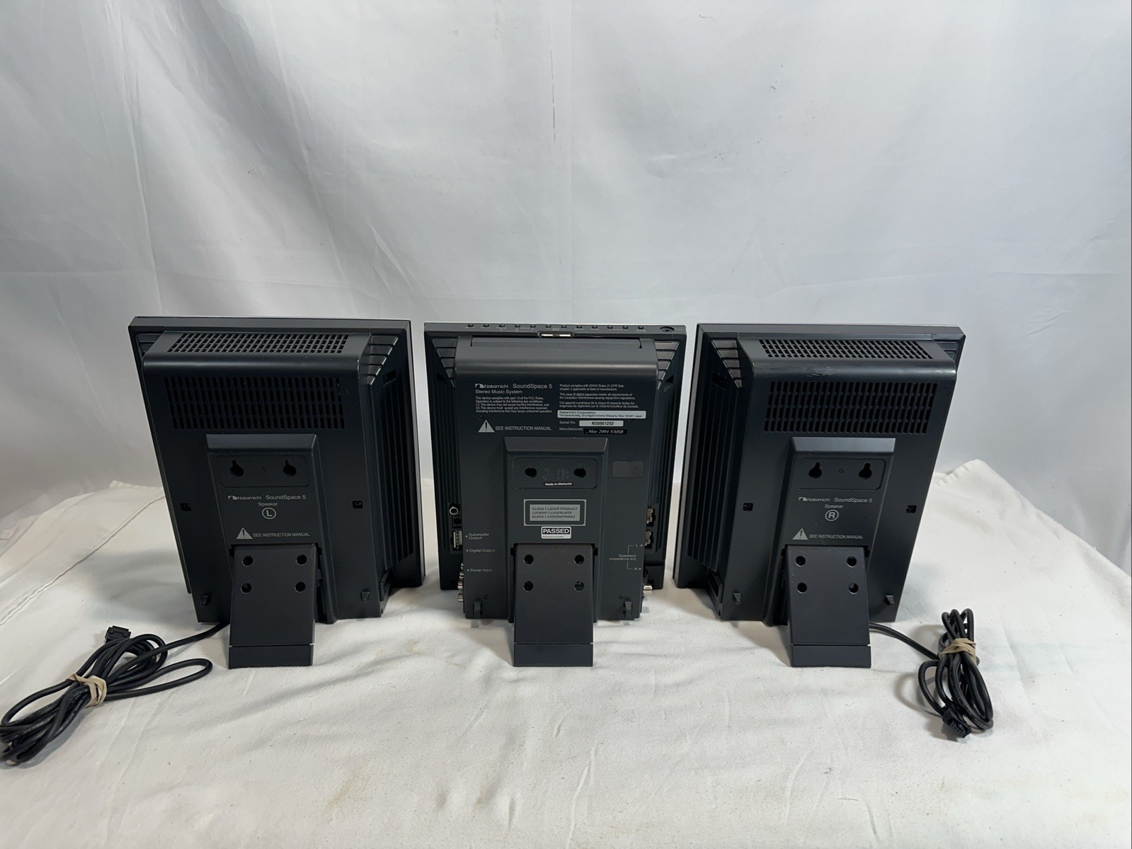 PRISTINE Nakamichi SoundSpace5 3-Disc Music System WITH NO Power Supply/Cord