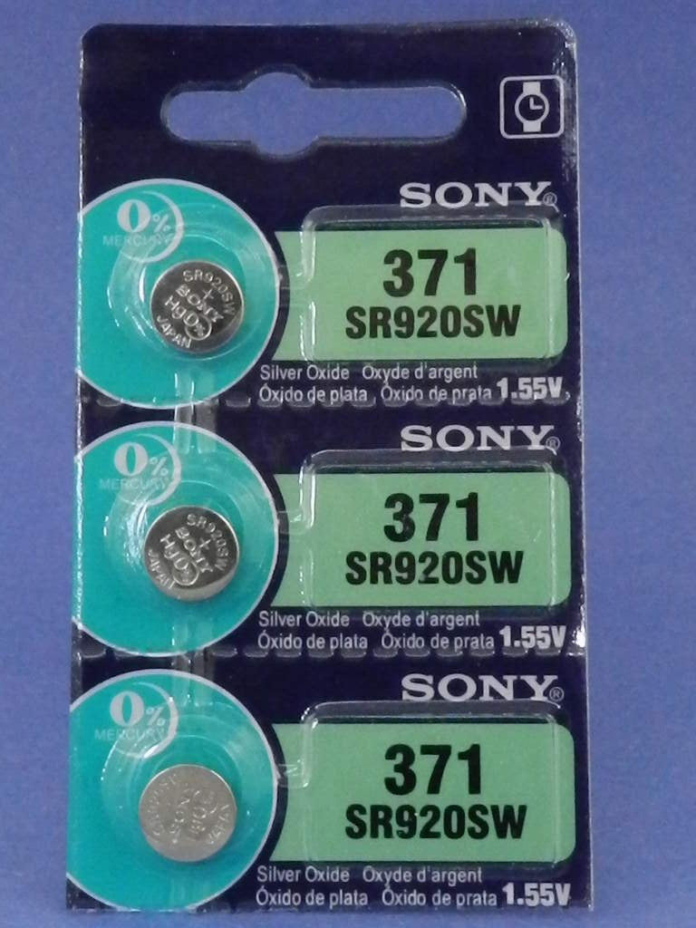 Sony 371  SR920SW  Watch Battery  3Pcs