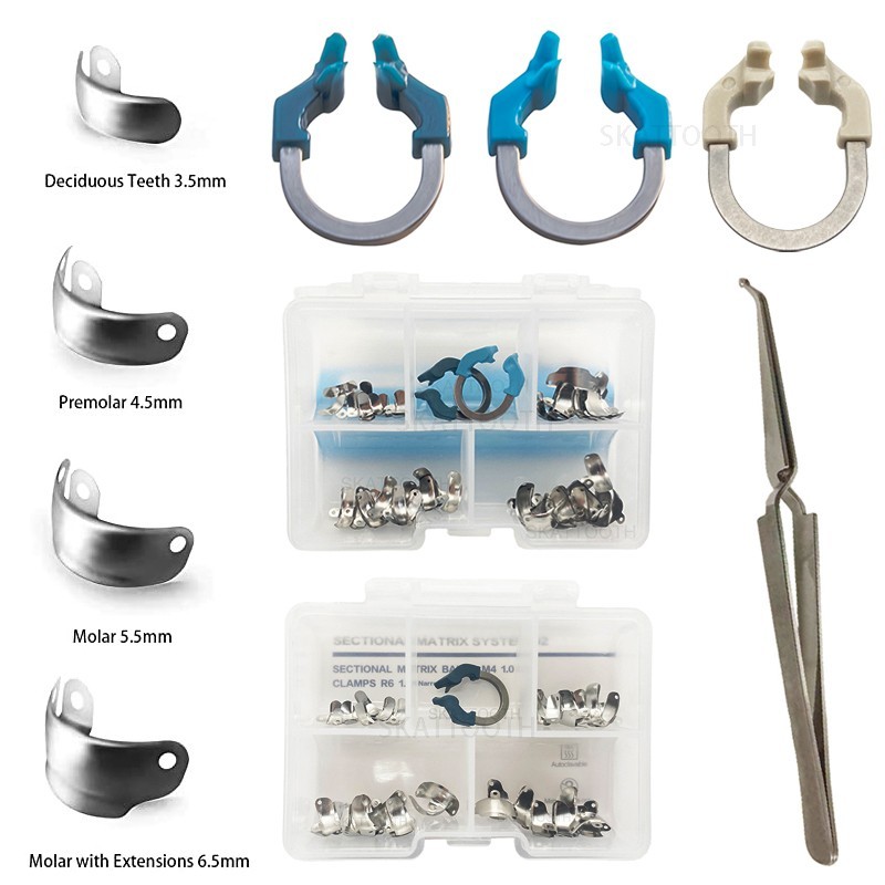 Dental Matrix Bands Ring Sectional Matrice Clamp Fit Palodent V3 Garrison