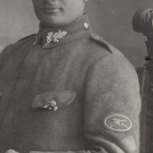 Post WWI German Soldier Machine Gun Badge Friekorps RPPC Real Photo Postcard