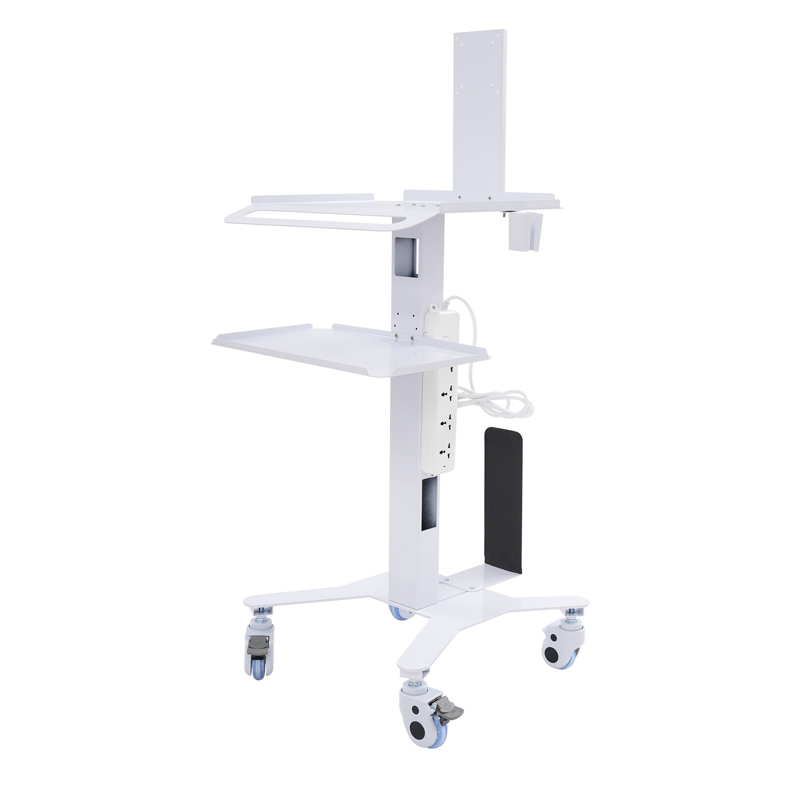 Adjustable Rolling Computer Cart for Home, Office & Medical Use