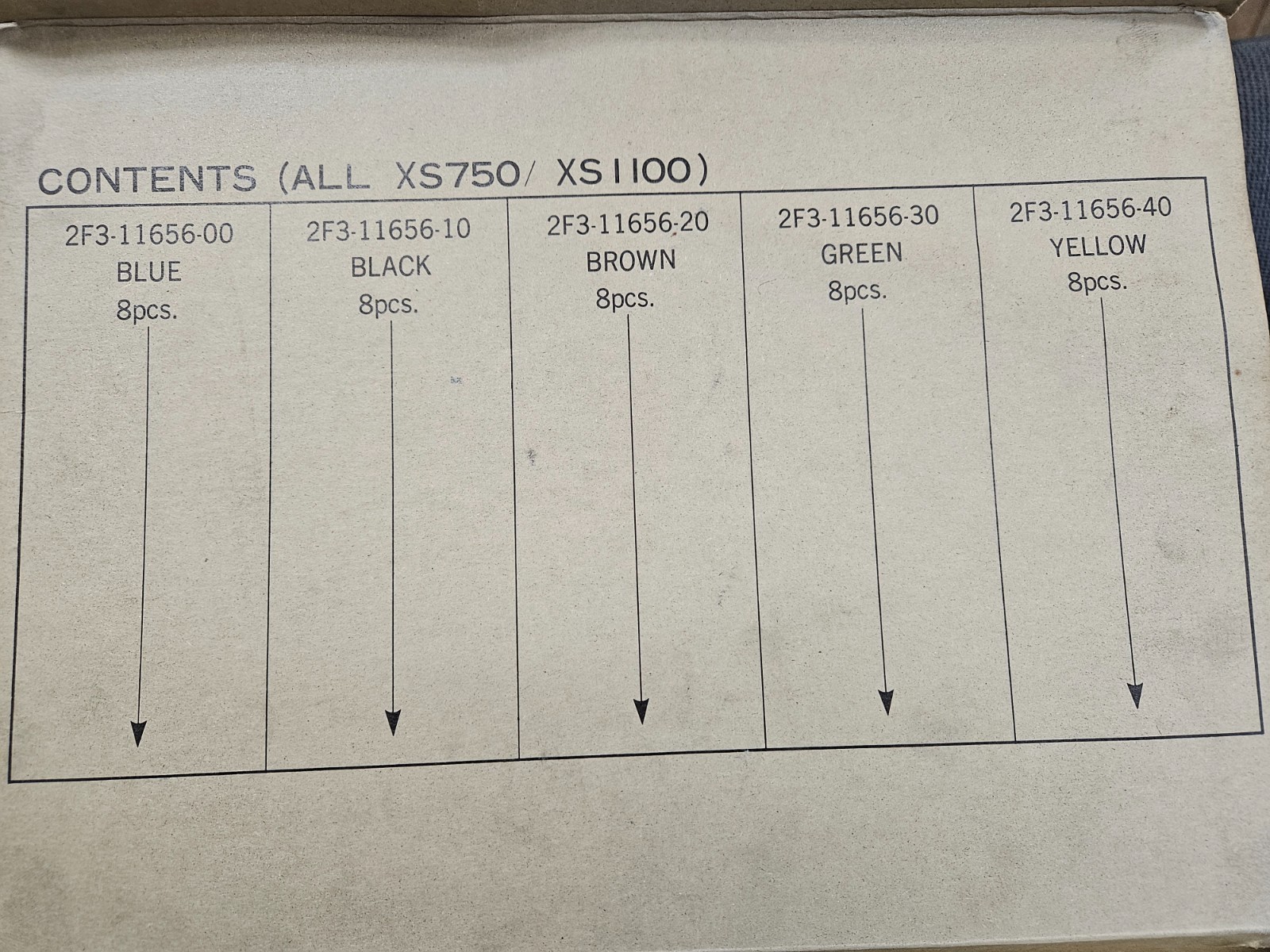 New OEM Yamaha Rod Bearing Set 1J7-W0016-00-00 Fits All XS750/XS100