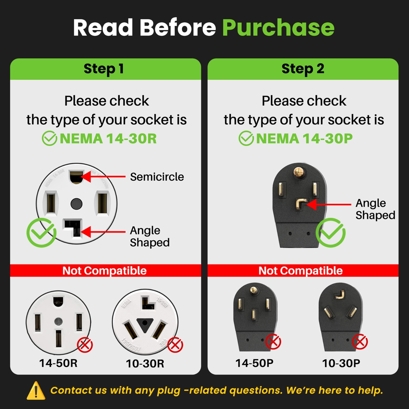 25 ft Dryer Extension Cord 4-Prong NEMA 14-30P to 14-30R Dryer Cord 30A