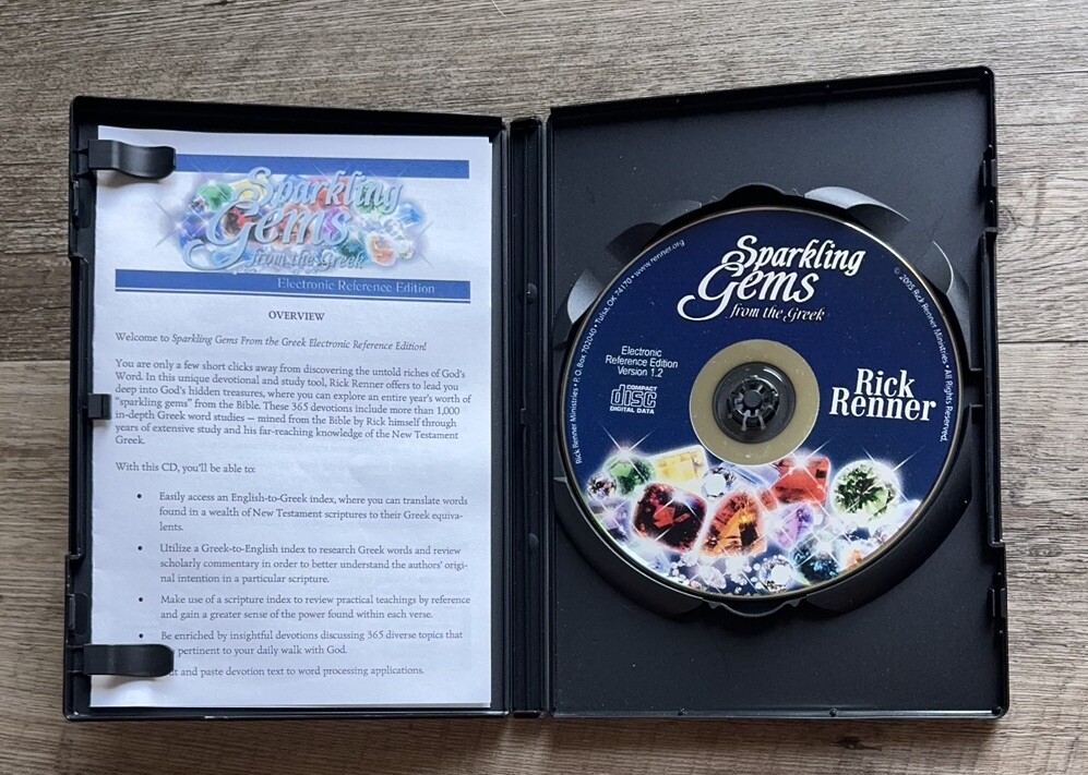 Sparkling Gems from the Greek Rick Renner Software CD-ROM Electronic Reference