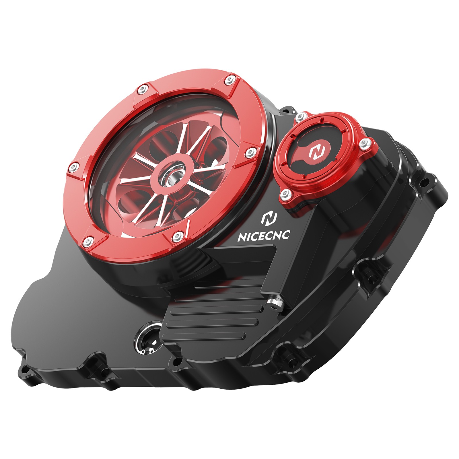 For Honda XR650L 1993-2025 NICECNC Transparent Clutch Cover Oil Filter Cap Guard