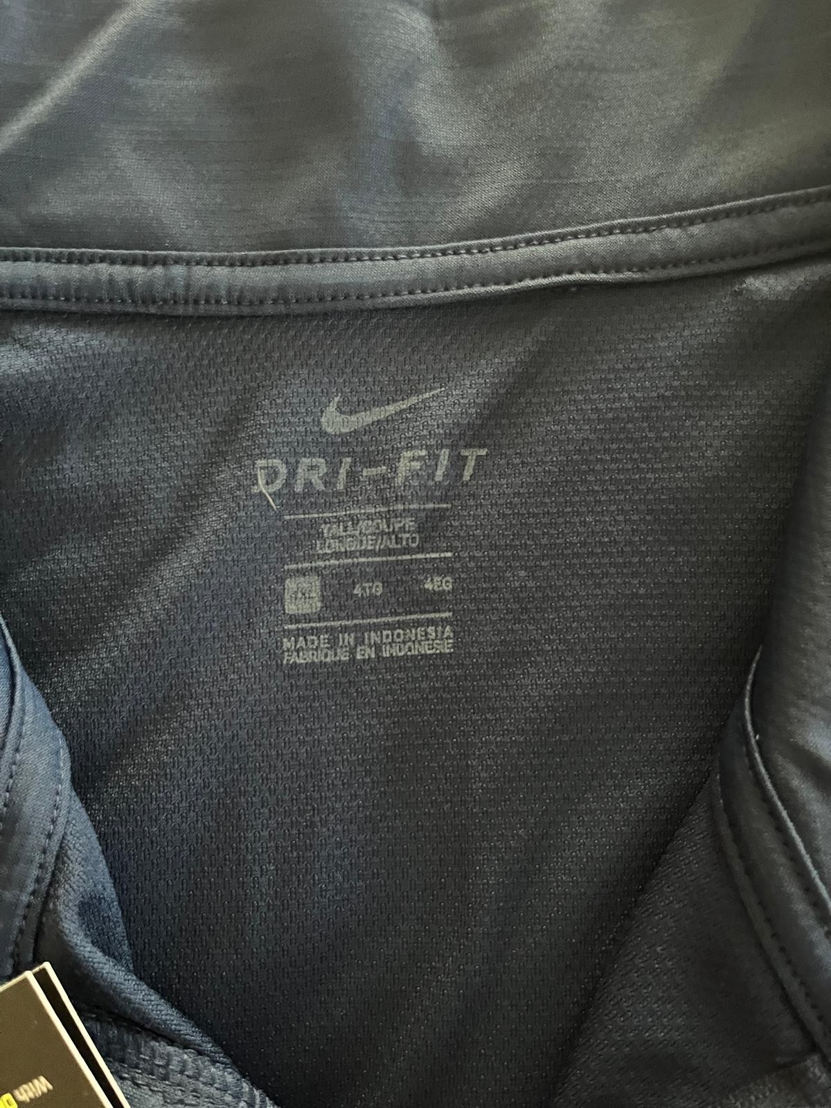 Nike Dri-Fit Intensity Navy Blue 1/4 Zip Golf Training Jacket Mens 4XLT (Tall)