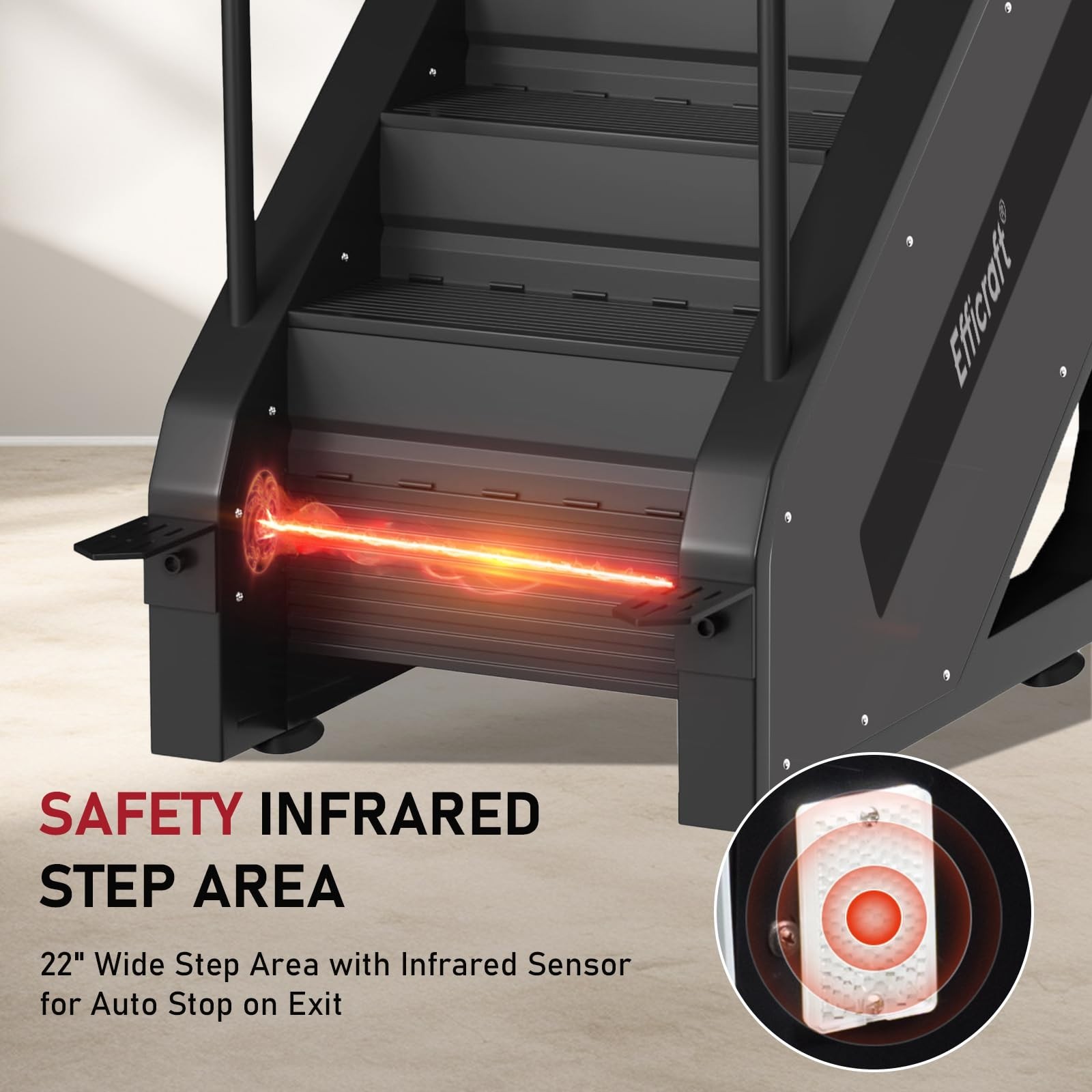 Stair Stepper With Led Screen,15 Speed Levels Stairmaster For Cardio & Lower Bod