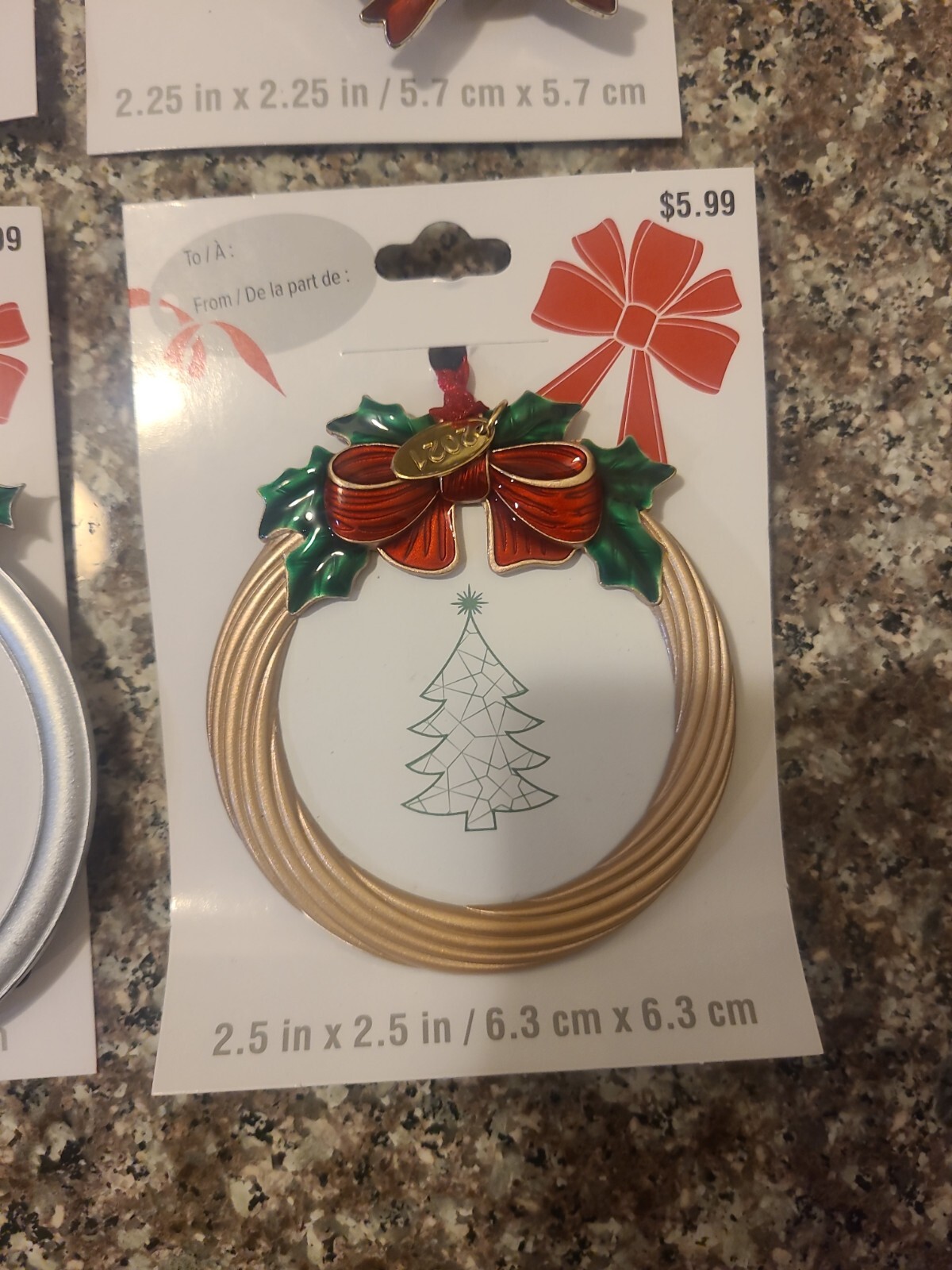 72 Studio Decor Christmas Ornament Picture Frames 6 Different Wholesale Lot