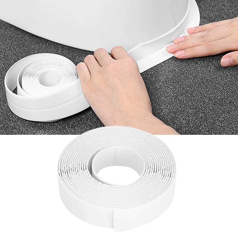 10.5FT PVC Self Adhesive Caulk Sealing Strip Tape For Kitchen Wall Sink Toilet