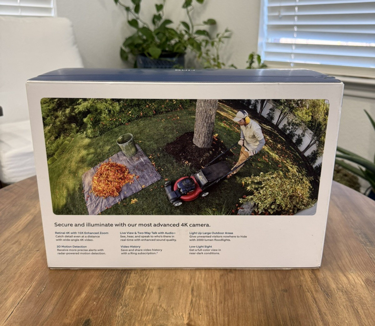 Ring Floodlight Cam Pro 4K (Newest Model) Wired | 2nd gen | Sealed | White