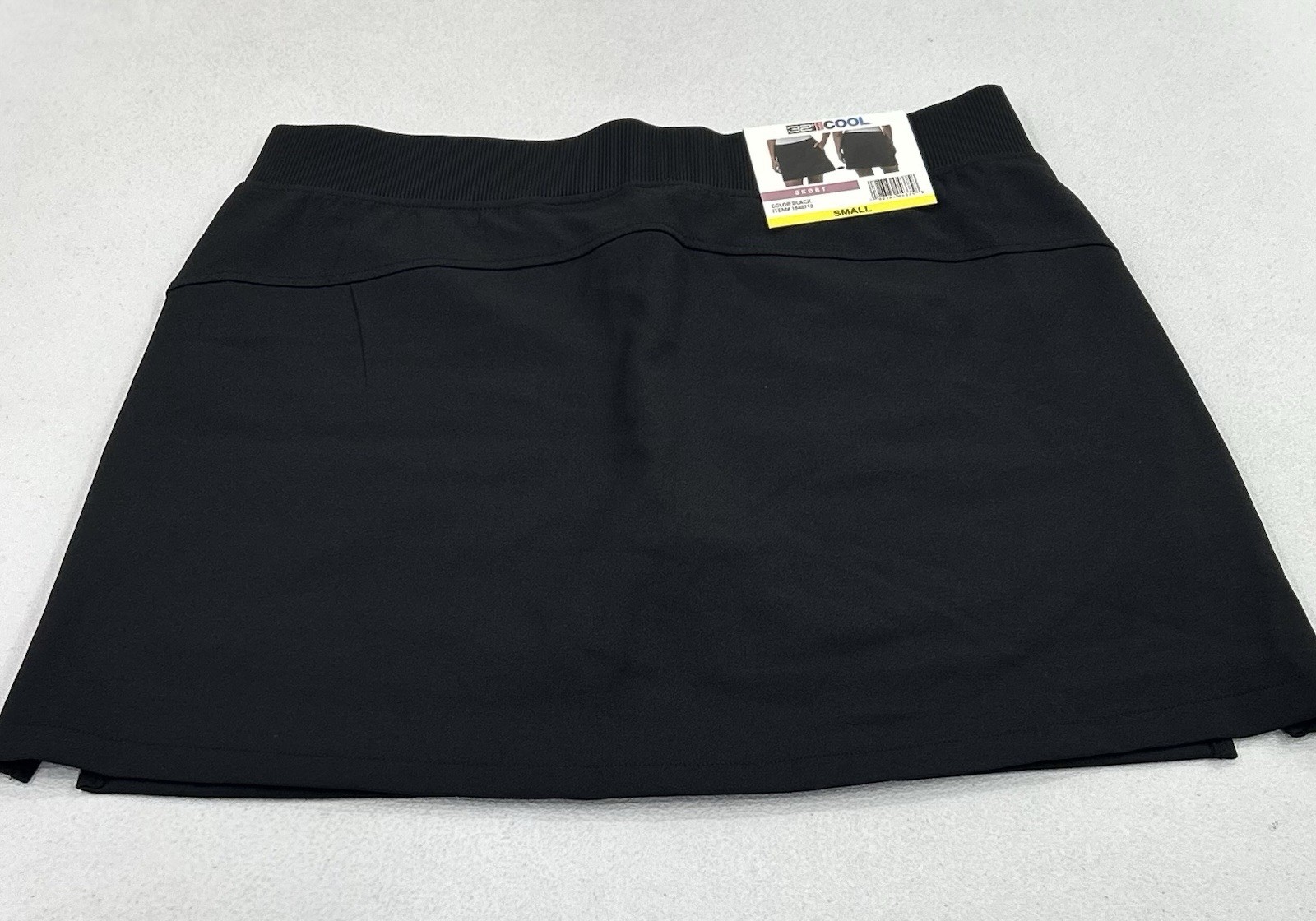 32 Degrees Cool Women's Soft 4-Way Stretch Comfort Skort, Black, Size S