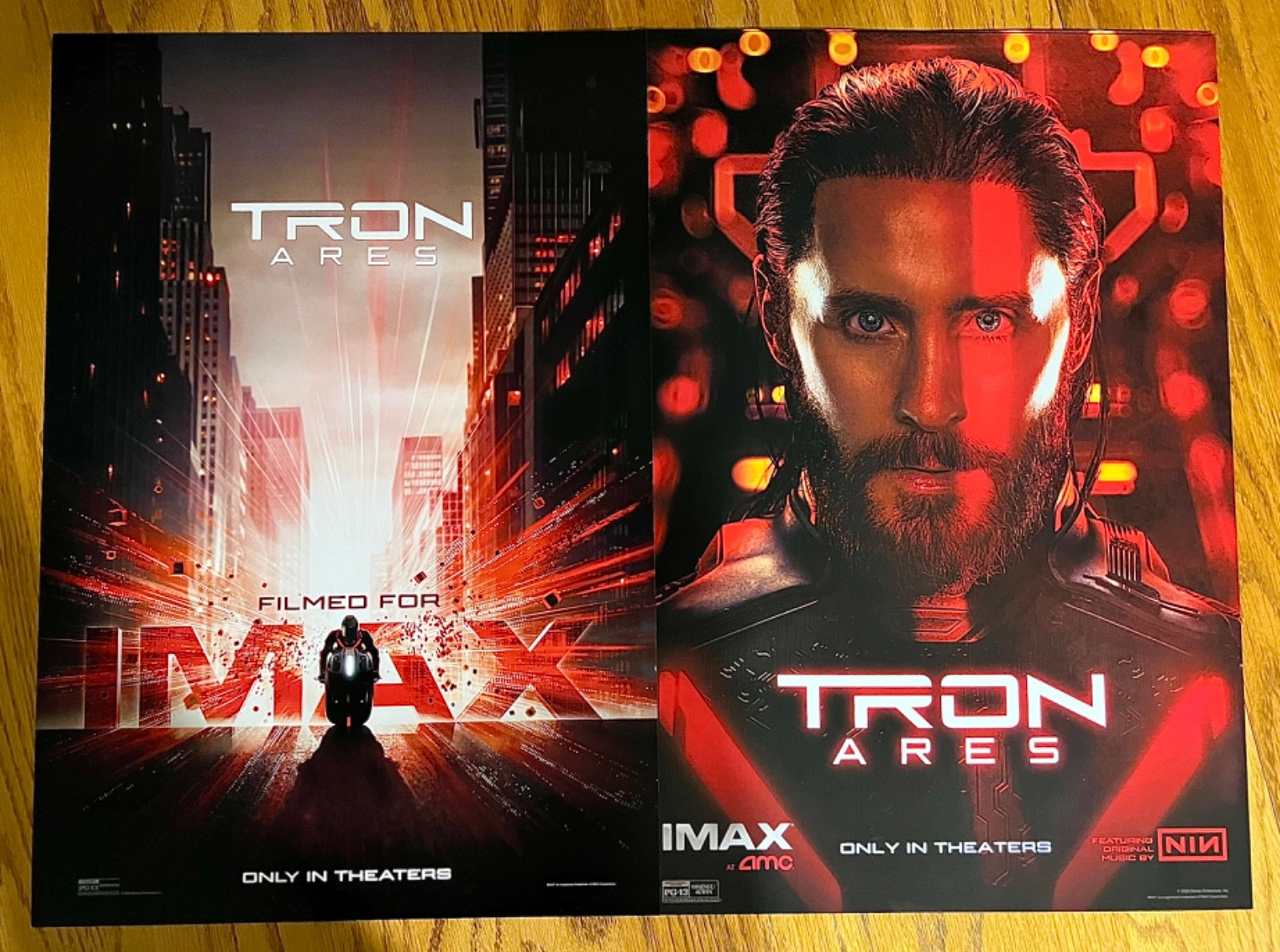 TRON ARES AMC IMAX 19x13 Week 1 Double-Sided Poster - Master Control/Ares/Leto
