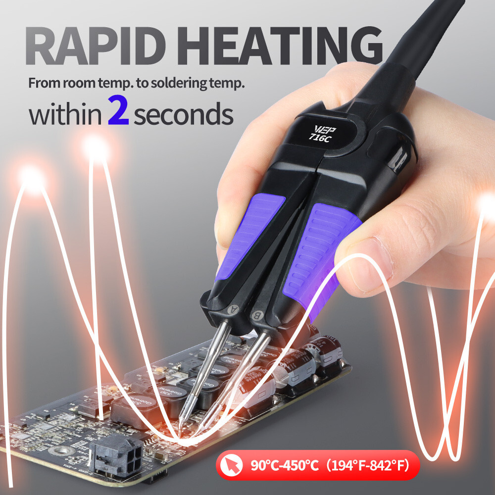 WEP SMT Hot Tweezers Soldering Station Desoldering Rework Station ESD KIT