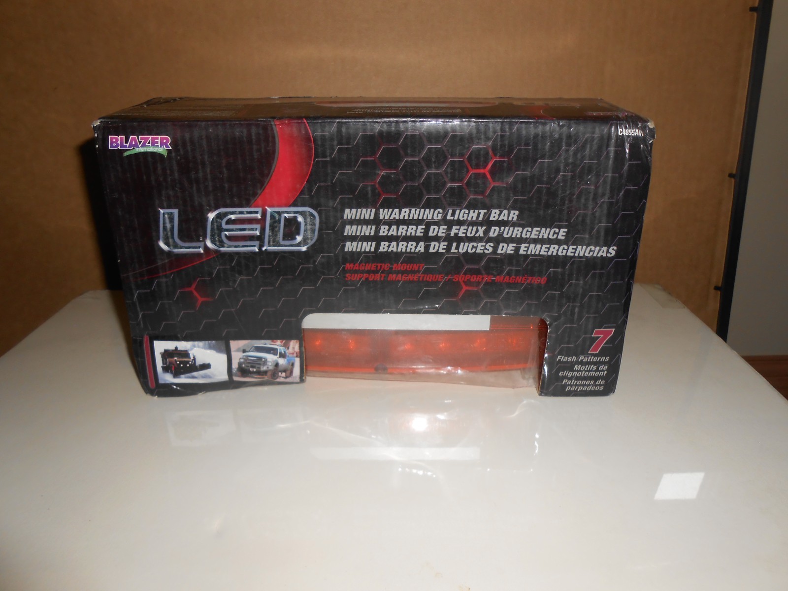 BLAZER C4855AW AMBER LED MINI LIGHT BAR MAGNETIC BASE C4855AW Free Shipping