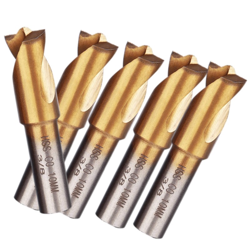 5pc 3/8" 10mmSpot Weld Drill Bits HSS Titanium Coated Cobalt Spot Cutter Set