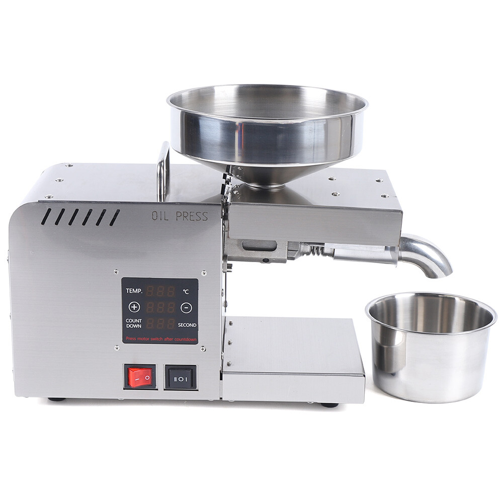 Oil Press Machine Automatic Oil Extractor Hot Cold Oil Presser Stainless Steel