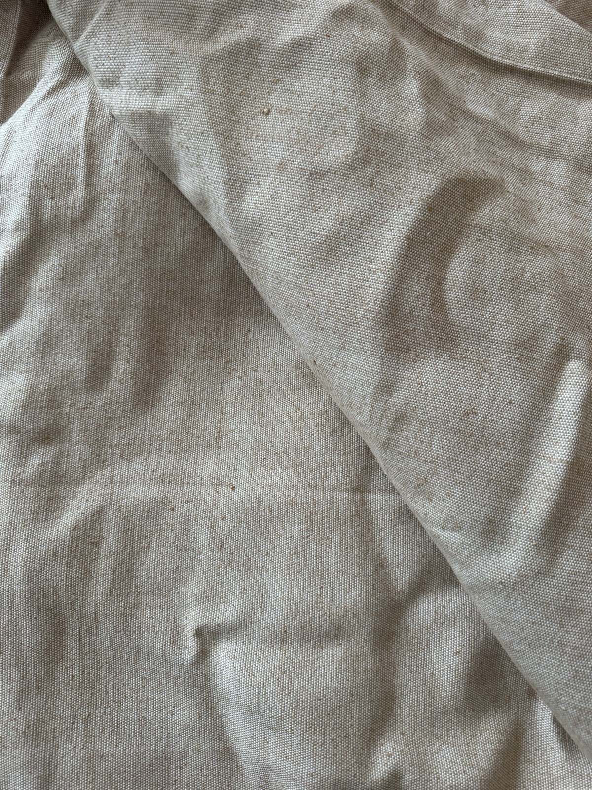 RH Restoration Hardware Naya Striated Silk & Wool Duvet Cover Sand/Natural King