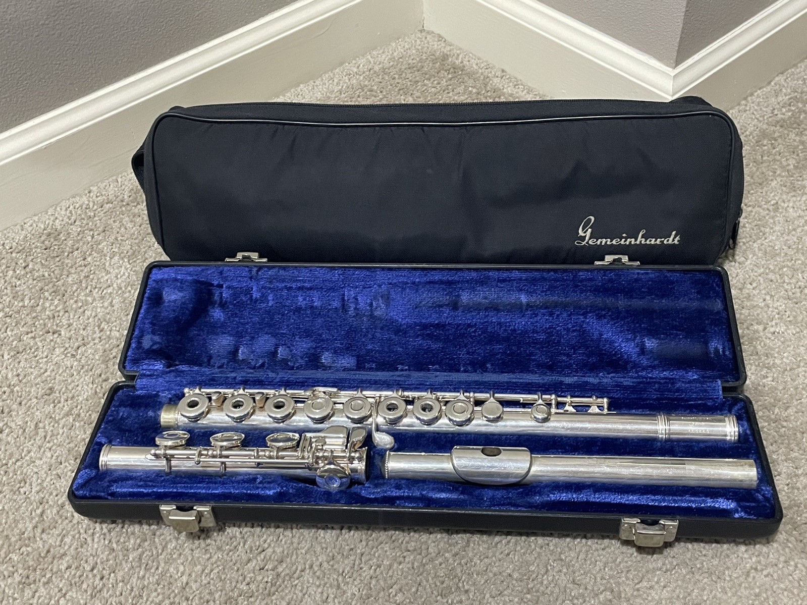 Gemeinhardt 3SHB Custom Flute Solid Silver Headjoint B-Foot Step-Up