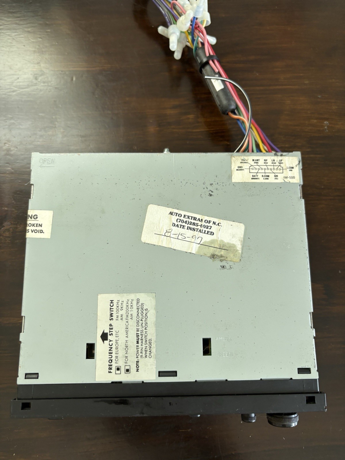 Audiovox SPS IM-500 AM/FM Cassette Car Radio - Free Ship