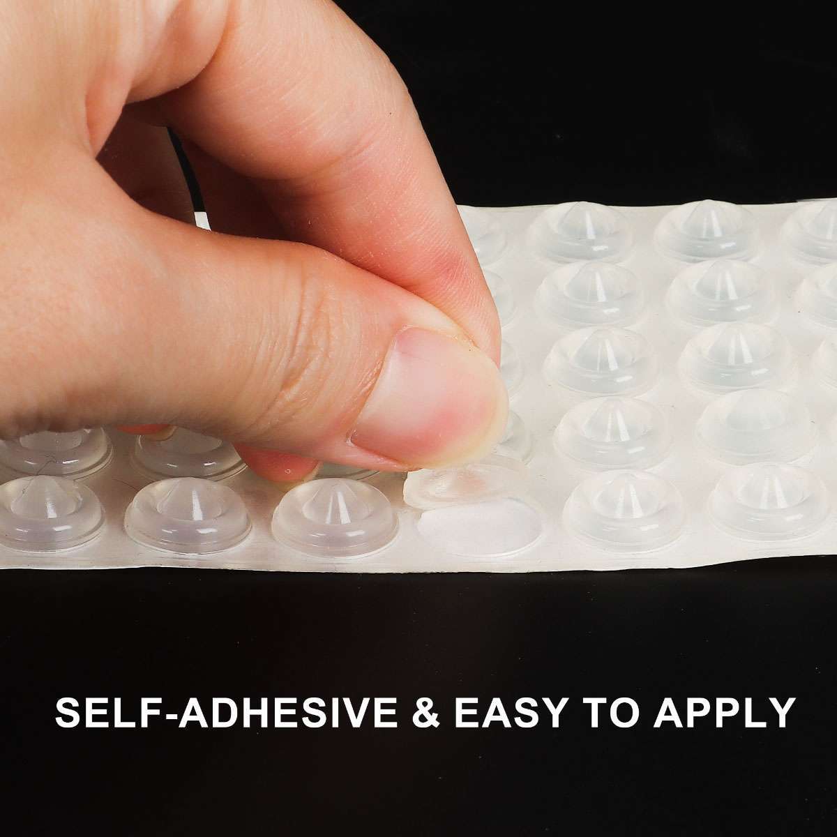 100pcs/set Adhesive Soft and Clear Silicone Rubber Feet for Furniture Protection